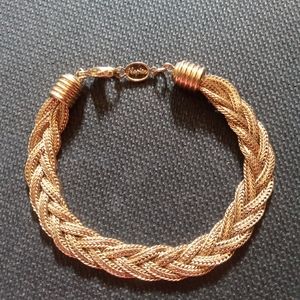 VTG Signed Napier Gold Bracelet